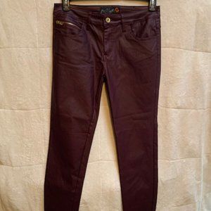 Guess Faux Leather Plum Jeans